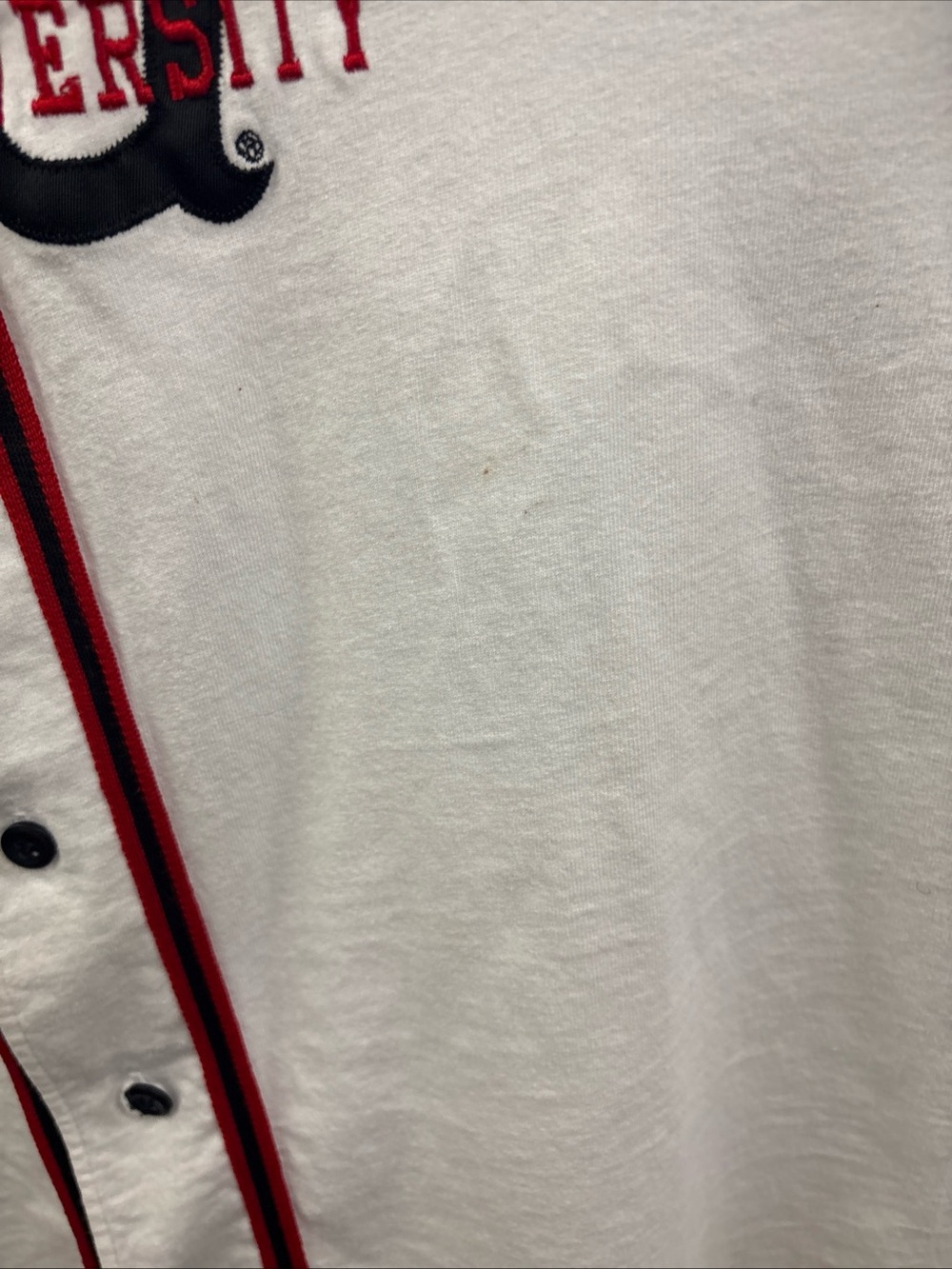 Wichita State Shockers Sewn Baseball Jersey Size XL Black Red White Rare Colors - Picture 7 of 8